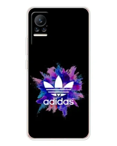 Чехол для Xiaomi Civi с картинкой «Взрыв красок Adidas»
