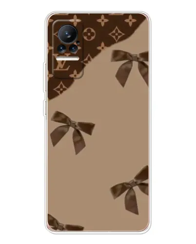 Чехол для Xiaomi Civi с картинкой «LV — кофейный атлас»