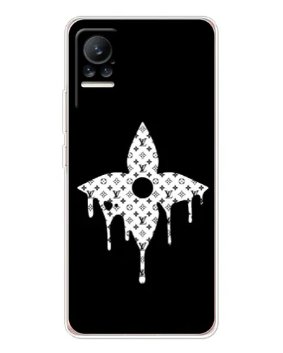 Чехол для Xiaomi Civi с картинкой «Цветочная монограмма»