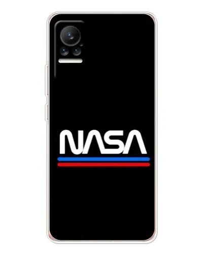 Чехол для Xiaomi Civi с картинкой «NASA — классика Red Blue» Чехол для Xiaomi Civi с картинкой «NASA — классика Red Blue»