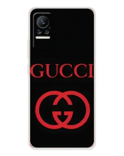 Чехол для Xiaomi Civi с картинкой «Gucci — красный логотип»