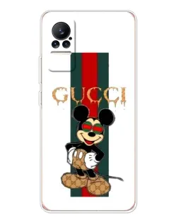 Чохол для Xiaomi Civi з картинкою «Міккі Маус Gucci — смуги» Чохол для Xiaomi Civi з картинкою «Міккі Маус Gucci — смуги»