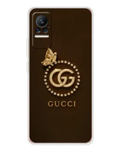Чехол для Xiaomi Civi с картинкой «Gucci — золотая бабочка»