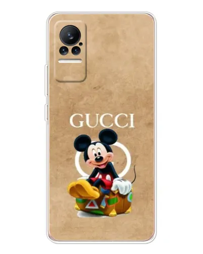Чехол для Xiaomi Civi с картинкой «Микки Маус Gucci — крафт»