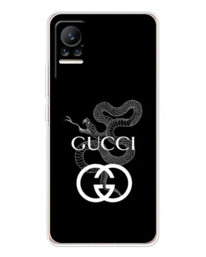 Чехол для Xiaomi Civi с картинкой «Gucci — серебряная змея»