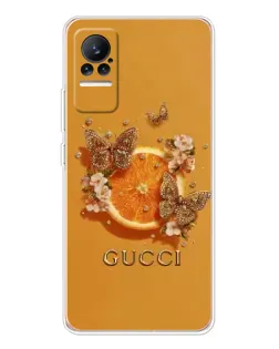 Чохол для Xiaomi Civi з картинкою «Gucci — золоті метелики» Чохол для Xiaomi Civi з картинкою «Gucci — золоті метелики»