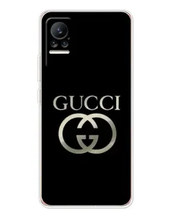 Чохол для Xiaomi Civi з картинкою «Gucci — золото на чорному» Чохол для Xiaomi Civi з картинкою «Gucci — золото на чорному»
