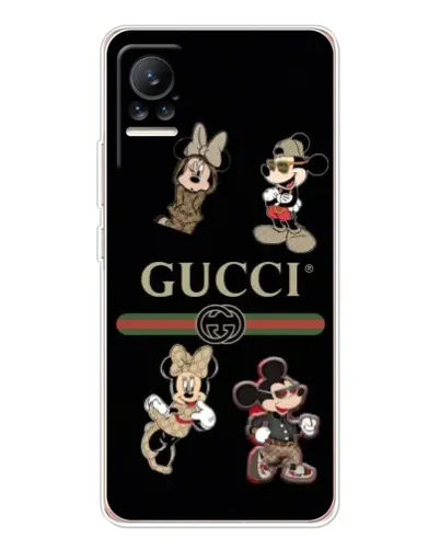 Чехол для Xiaomi Civi с картинкой «Gucci — герои Disney и монограмма» Чехол для Xiaomi Civi с картинкой «Gucci — герои Disney и монограмма»