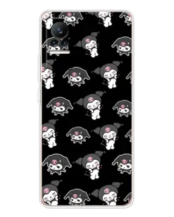 Чехол для Xiaomi Civi с картинкой «Черный паттерн Kuromi» Чехол для Xiaomi Civi с картинкой «Черный паттерн Kuromi»