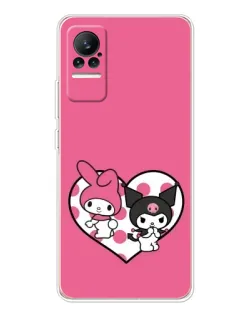 Чехол для Xiaomi Civi с картинкой «Kuromi и My Melody» Чехол для Xiaomi Civi с картинкой «Kuromi и My Melody»