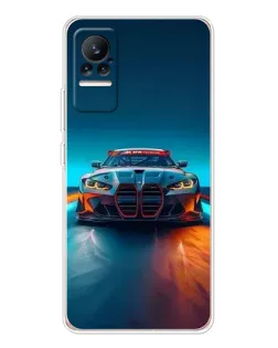 Чехол для Xiaomi Civi с картинкой «BMW — огни неона» Чехол для Xiaomi Civi с картинкой «BMW — огни неона»