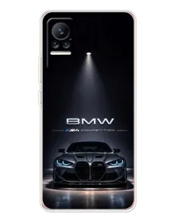 Чехол для Xiaomi Civi с картинкой «BMW сквозь ночной город» Чехол для Xiaomi Civi с картинкой «BMW сквозь ночной город»