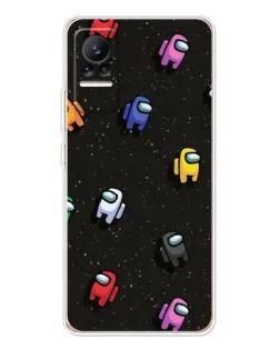 Чехол для Xiaomi Civi с картинкой «Космический паттерн Among Us»