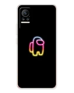 Чехол для Xiaomi Civi с картинкой «Among Us градиент»