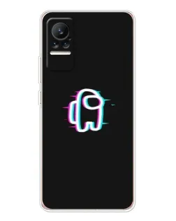 Чехол для Xiaomi Civi с картинкой «Among Us неон»