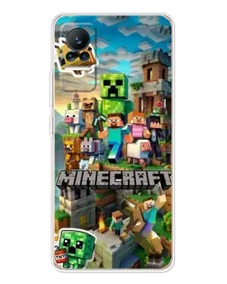 Чохол для Xiaomi Civi з картинкою «Замок Minecraft»