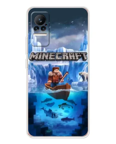 Чохол для Xiaomi Civi з картинкою «Minecraft льодянийсвіт»