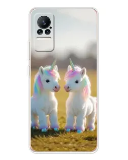 Чехол для Xiaomi Civi с картинкой «Пара единорогов»