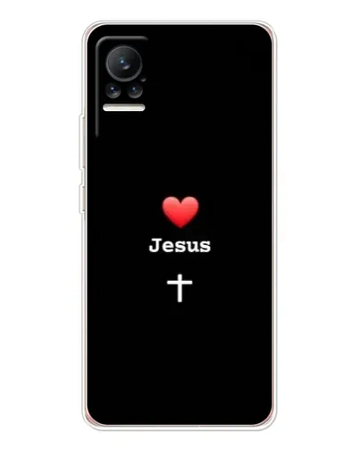 Чехол для Xiaomi Civi с картинкой «Сердце - Jesus» Чехол для Xiaomi Civi с картинкой «Сердце - Jesus»