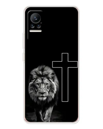 Чехол для Xiaomi Civi с картинкой «Лев и Крест» Чехол для Xiaomi Civi с картинкой «Лев и Крест»