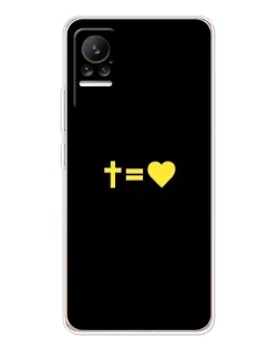 Чехол для Xiaomi Civi с картинкой «Сердце и Крест»