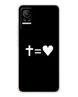 Чехол для Xiaomi Civi с картинкой «Крест и Сердце»