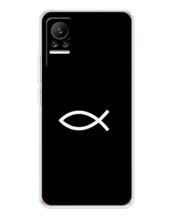 Чехол для Xiaomi Civi с картинкой «Символ рыбы Jesus» Чехол для Xiaomi Civi с картинкой «Символ рыбы Jesus»