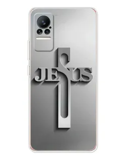 Чехол для Xiaomi Civi с картинкой «Металлический крест Jesus» Чехол для Xiaomi Civi с картинкой «Металлический крест Jesus»