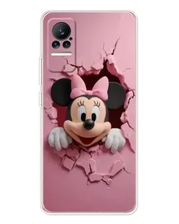 Чехол для Xiaomi Civi с картинкой «Минни сквозь стену» Чехол для Xiaomi Civi с картинкой «Минни сквозь стену»
