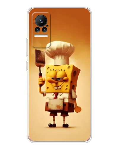 Чехол для Xiaomi Civi с картинкой «Губка Боб повар»