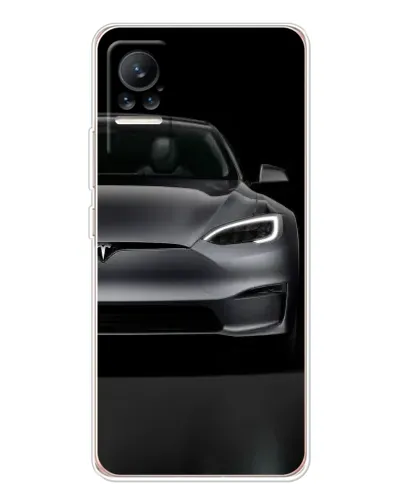 Чехол для Xiaomi Civi с картинкой «Tesla Model S Look»