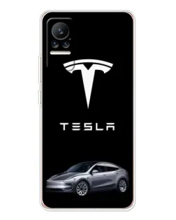 Чехол для Xiaomi Civi с картинкой «Tesla Model Y»