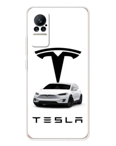Чехол для Xiaomi Civi с картинкой «Tesla White Style»