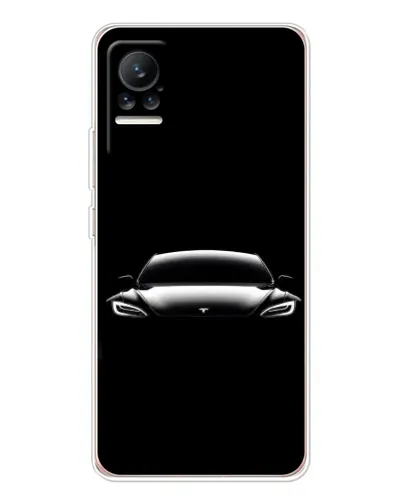 Чехол для Xiaomi Civi с картинкой «Фары Tesla Night»
