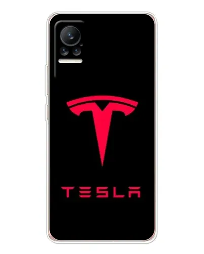 Чехол для Xiaomi Civi с картинкой «Tesla Red Logo»