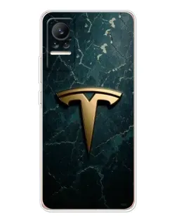 Чехол для Xiaomi Civi с картинкой «Мраморная Tesla Gold»