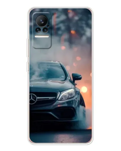 Чехол для Xiaomi Civi с картинкой «Mercedes — ночной город»