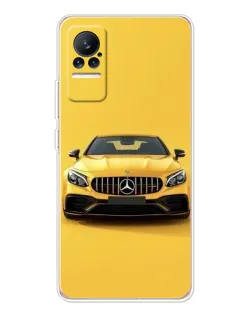 Чехол для Xiaomi Civi с картинкой «Желтый Mercedes GT»