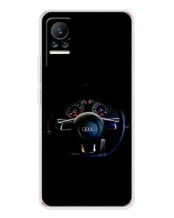 Чехол для Xiaomi Civi с картинкой «Салон Audi — руль» Чехол для Xiaomi Civi с картинкой «Салон Audi — руль»