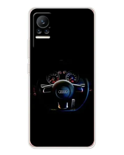 Чехол для Xiaomi Civi с картинкой «Салон Audi — руль»
