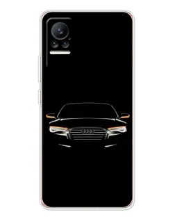 Чехол для Xiaomi Civi с картинкой «Audi — ночной контур»
