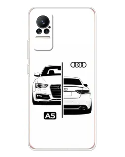 Чехол для Xiaomi Civi с картинкой «Audi — контрастный дизайн»