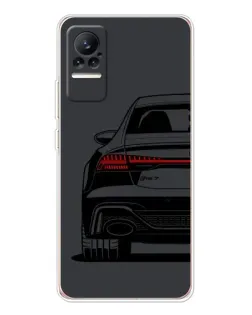 Чехол для Xiaomi Civi с картинкой «Задняя часть Audi — арт»