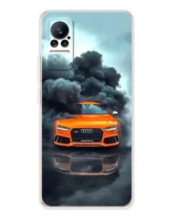 Чехол для Xiaomi Civi с картинкой «Audi в облаках дыма»