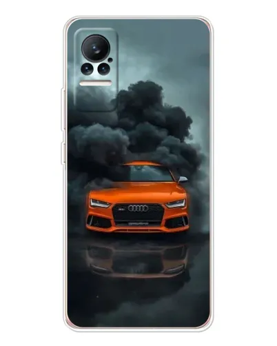 Чехол для Xiaomi Civi с картинкой «Audi в облаках дыма»