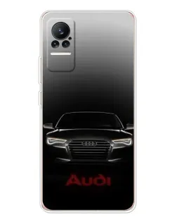 Чехол для Xiaomi Civi с картинкой «Audi — градиентный контур»