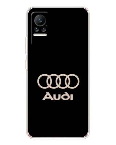 Чехол для Xiaomi Civi с картинкой «Audi — золотой логотип»