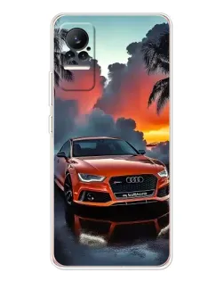 Чехол для Xiaomi Civi с картинкой «Audi — закат»
