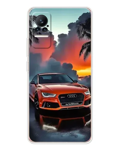 Чехол для Xiaomi Civi с картинкой «Audi — закат»