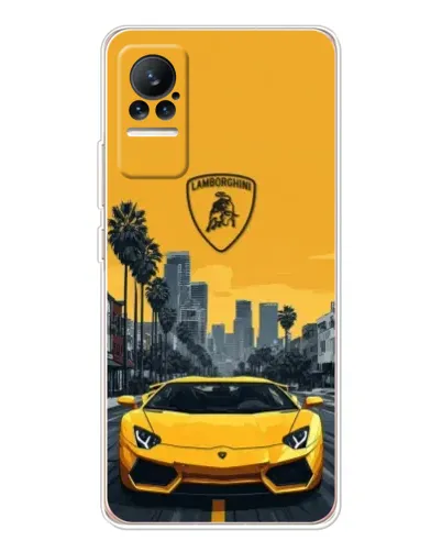 Чехол для Xiaomi Civi с картинкой «Желтый Lamborghini город» Чехол для Xiaomi Civi с картинкой «Желтый Lamborghini город»